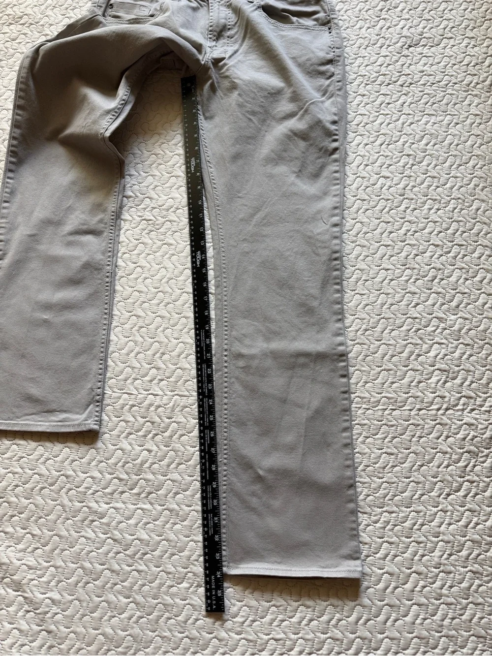 Buffalo David Bitton SAM-X Men’s Straight Fit Stretch Stone Gray Pants 34x34
